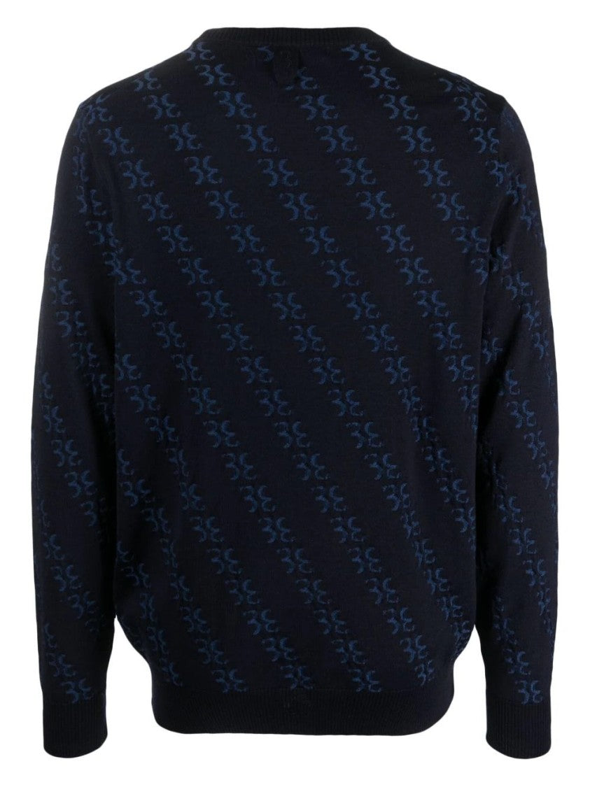 Billionaire Boys Club Textured Patterned Long Sleeve Pullover In Wool