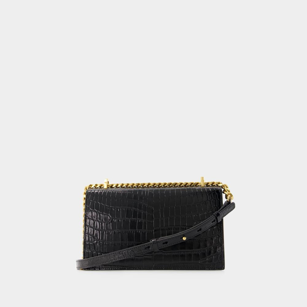 Alexander Mcqueen Jewelled Satchel Bag - Alexander Mcqueen - Leather - Black