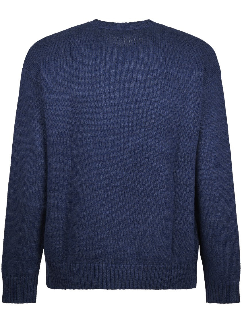 Polo Ralph Lauren Knitted Pullover Sweater With Contrasting Script Detail