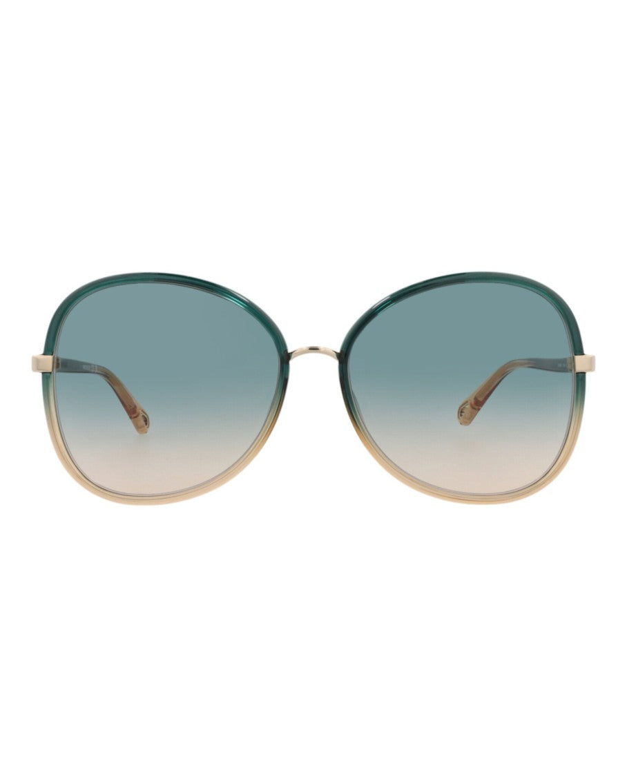 Chloé Round-Frame Injection Sunglasses