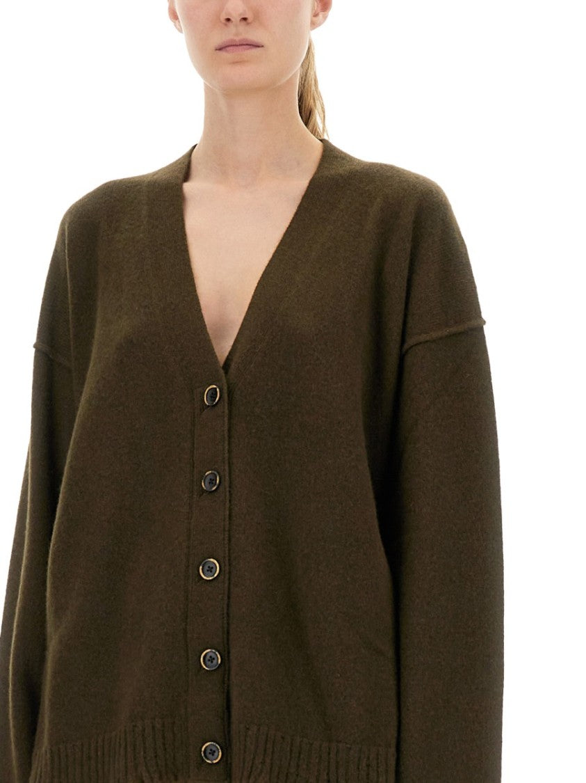 Uma Wang Loose-Fitting Cashmere Cardigan With Front Buttons