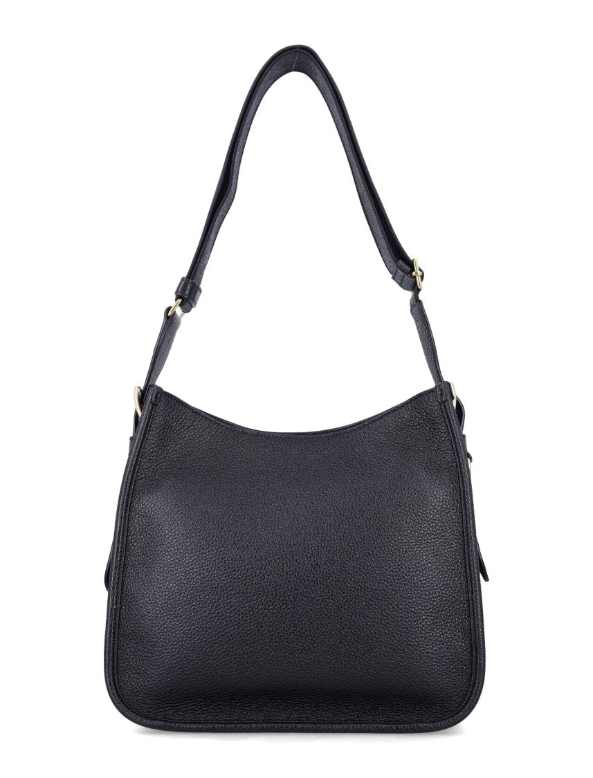 Prada Medium Black Leather Shoulder Bag
