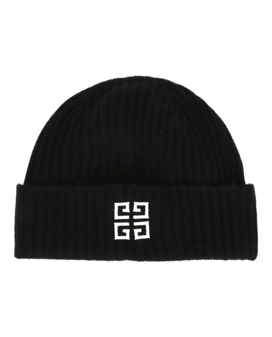 Givenchy Ribbed Wool Beanie With Embroidered Logo