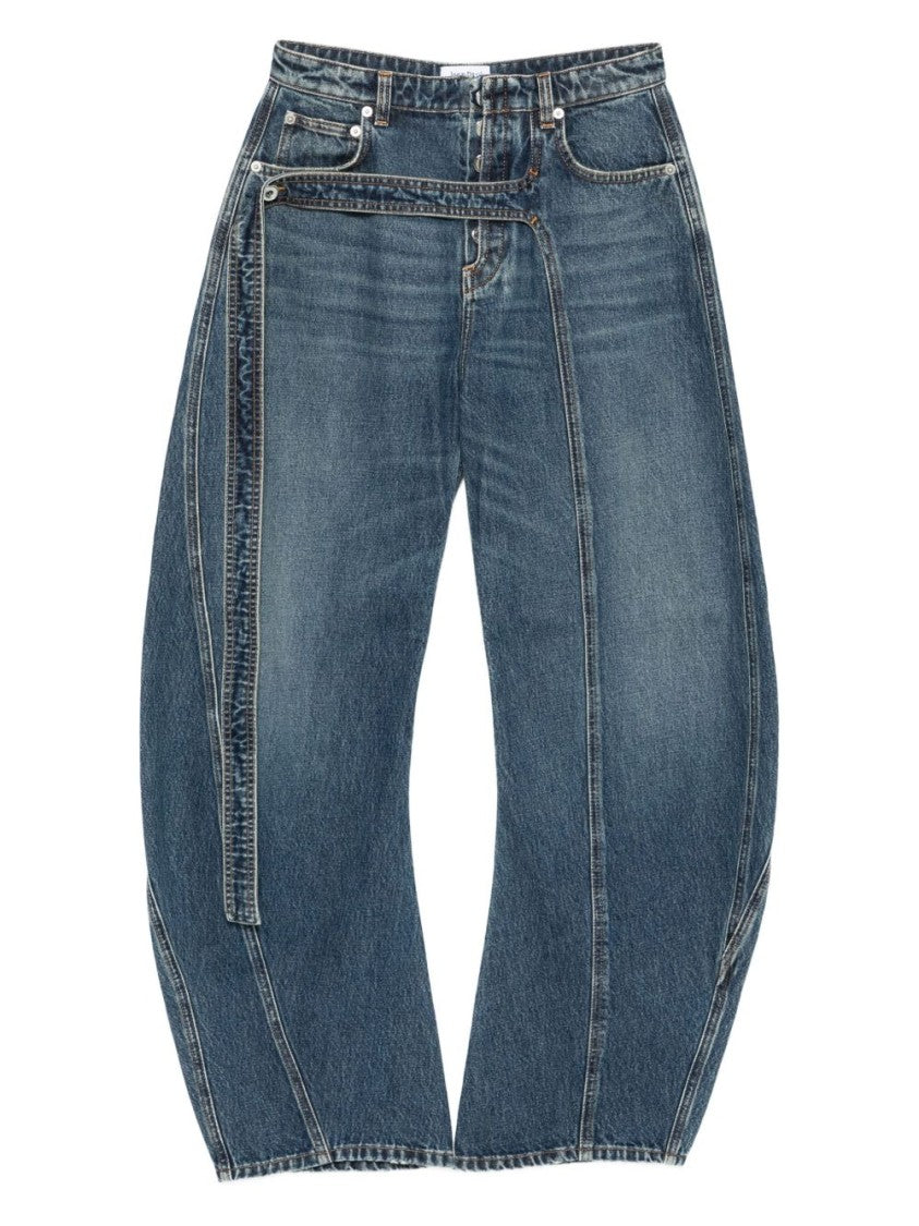 Jean Paul Gaultier Panelled Blue Denim Jeans
