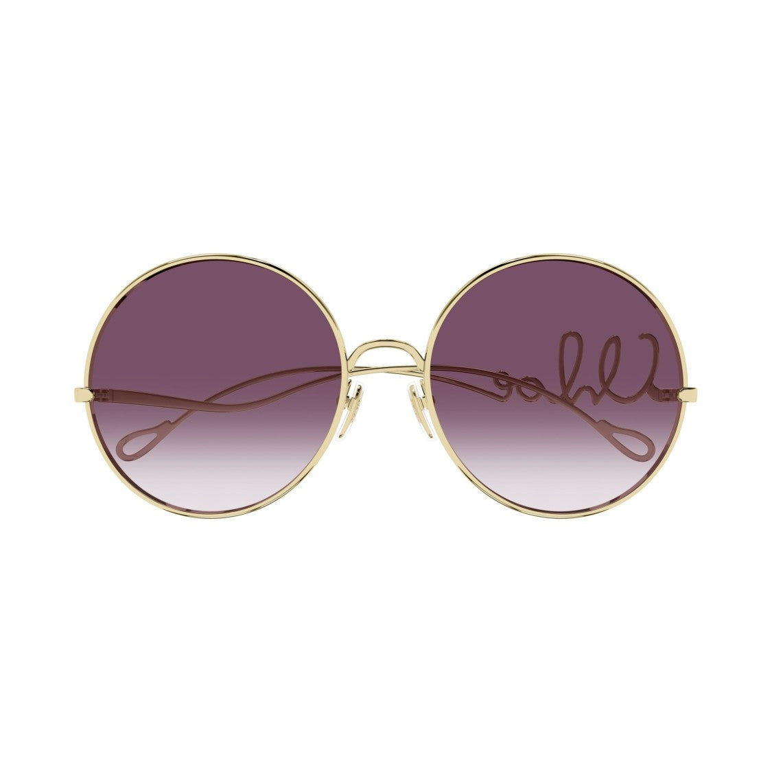 Chloé Ch0329s Gradient Purple Tint Round Sunglasses