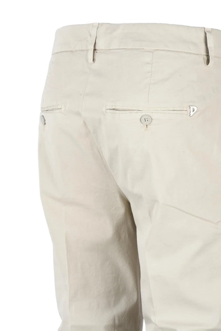 Dondup Cotton Elastane Trousers - Beige