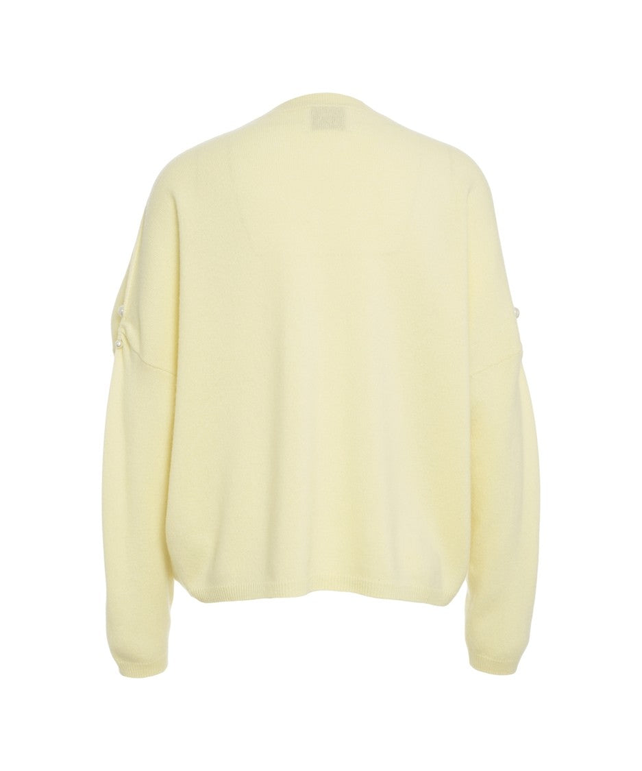 Mvm Cashmere Sweater With Pearls