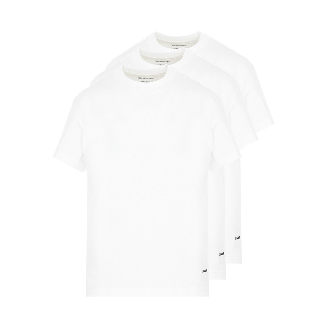 Jil Sander White Cotton 3 Pack T-Shirt Set