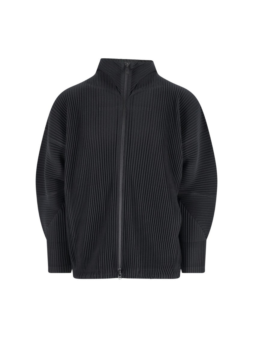 Homme Plissé Issey Miyake Zip Sweatshirt – Black