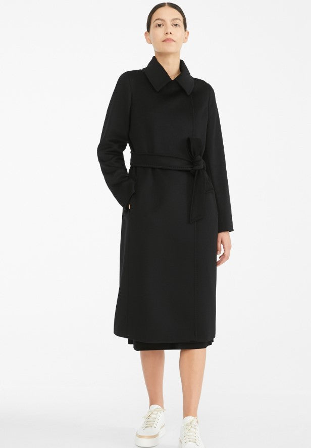 Max Mara Robe Silhouette Long Coat With Versatile Collar