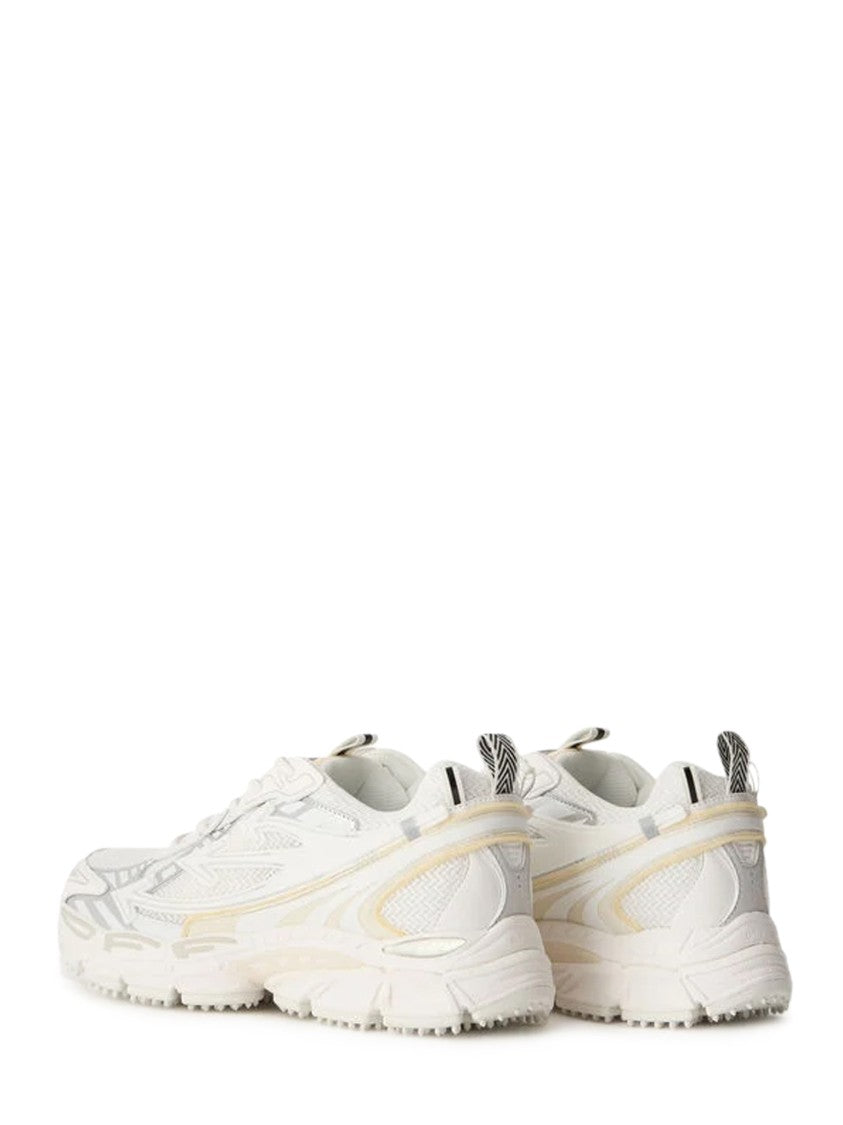 Off-White Layered Mesh Sneakers With Chunky Sole