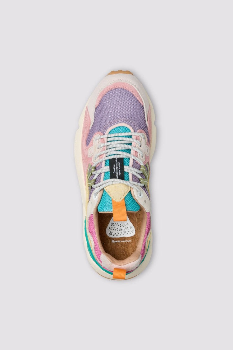Flower Mountain Multi-Layered Sneakers With Pastel Hues And Chunky Soles