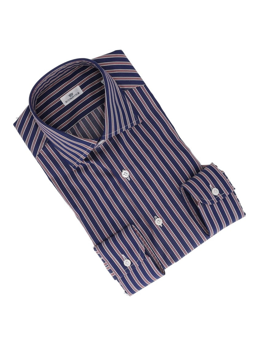 Sonrisa Vertical Striped Long-Sleeve Shirt