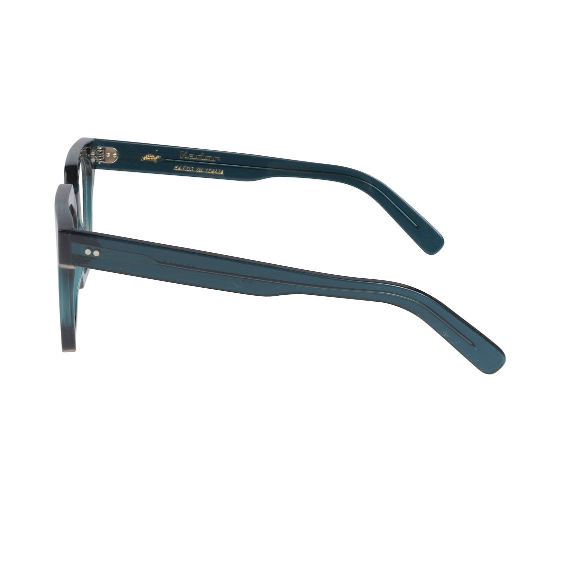 Kador Maya Translucent Teal Square Frame Kador Sunglasses