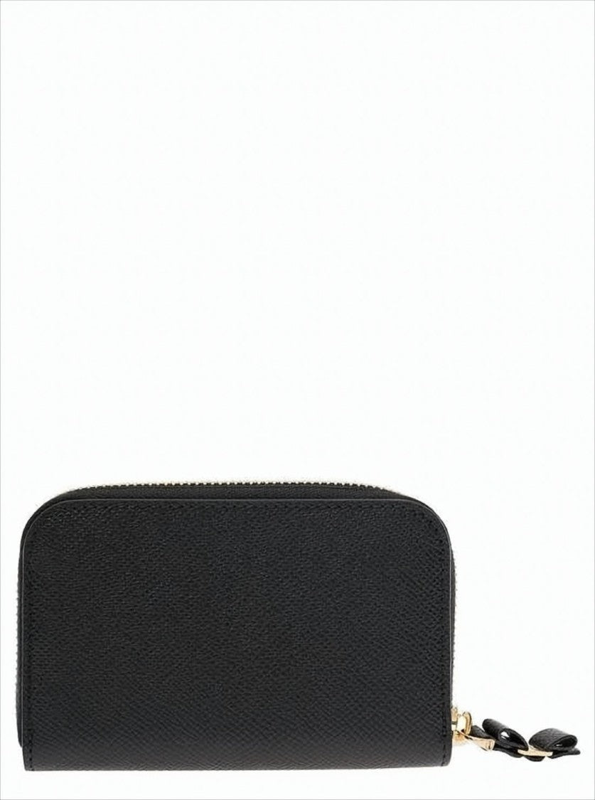 Ferragamo Textured Leather Wallet With Zip-Around Closure