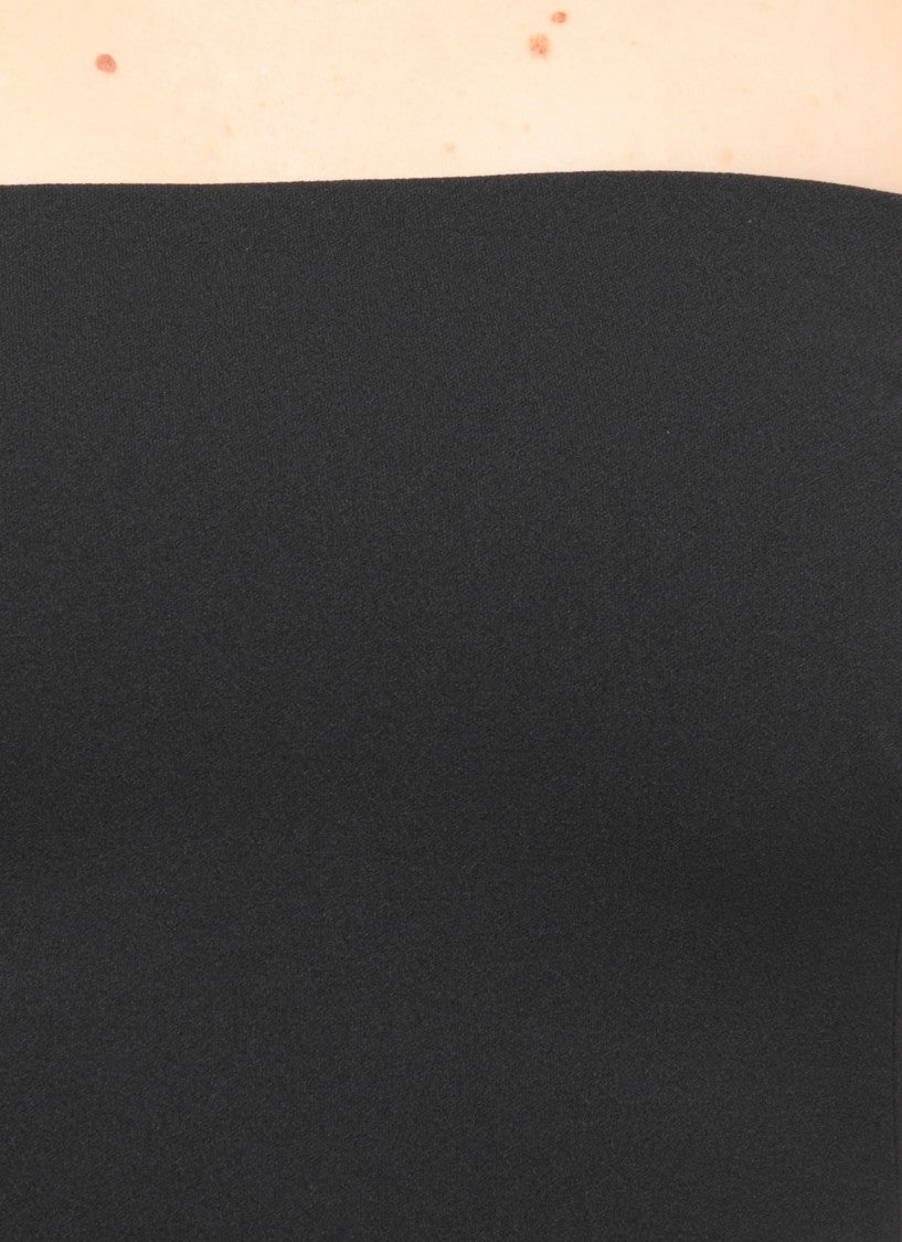Solace London Nile Maxi Dress With Straight Neckline And Short Sleeves