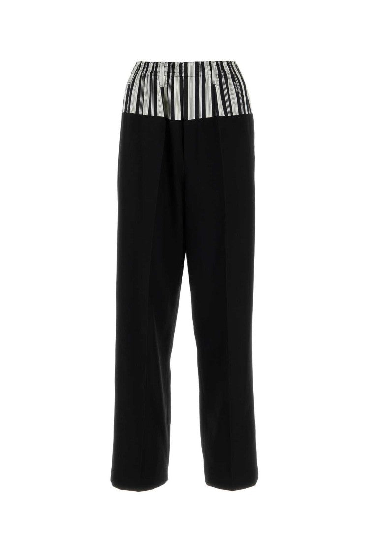 Fendi Black Wool Blend Pant