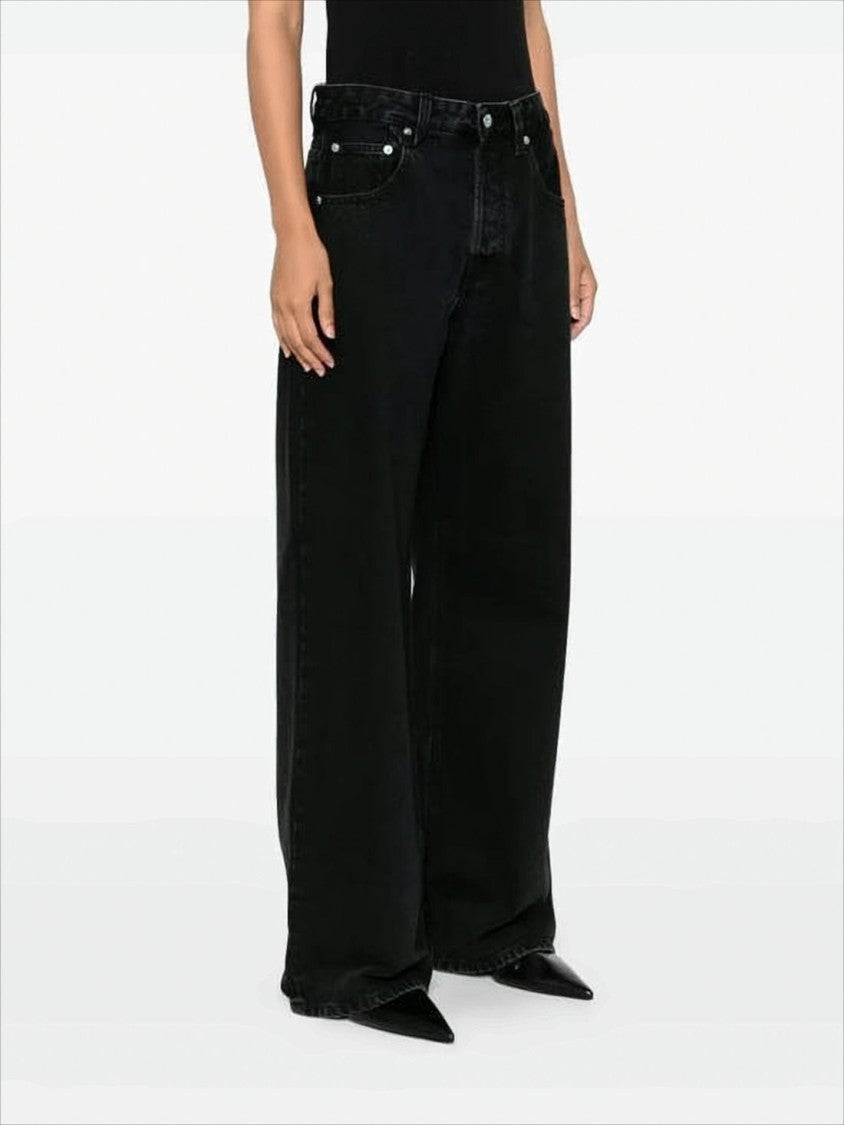 Jacquemus Wide-Leg Denim Pants With Classic Five-Pocket Design
