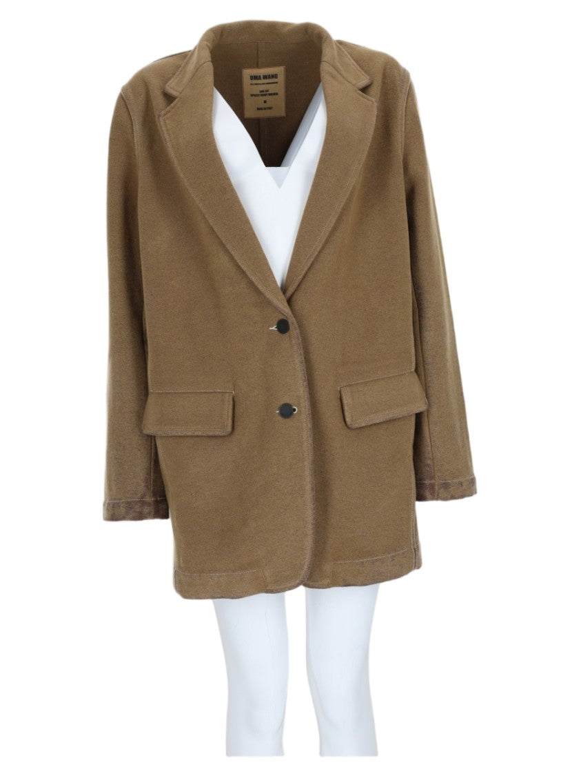 Uma Wang Jane Wool-Blend Single-Breasted Relaxed Blazer