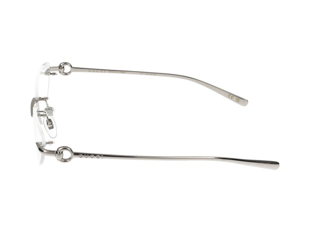 Gucci Eyeglasses Gucci Gg1702o 001 Silver Silver Transpa 54/16/135