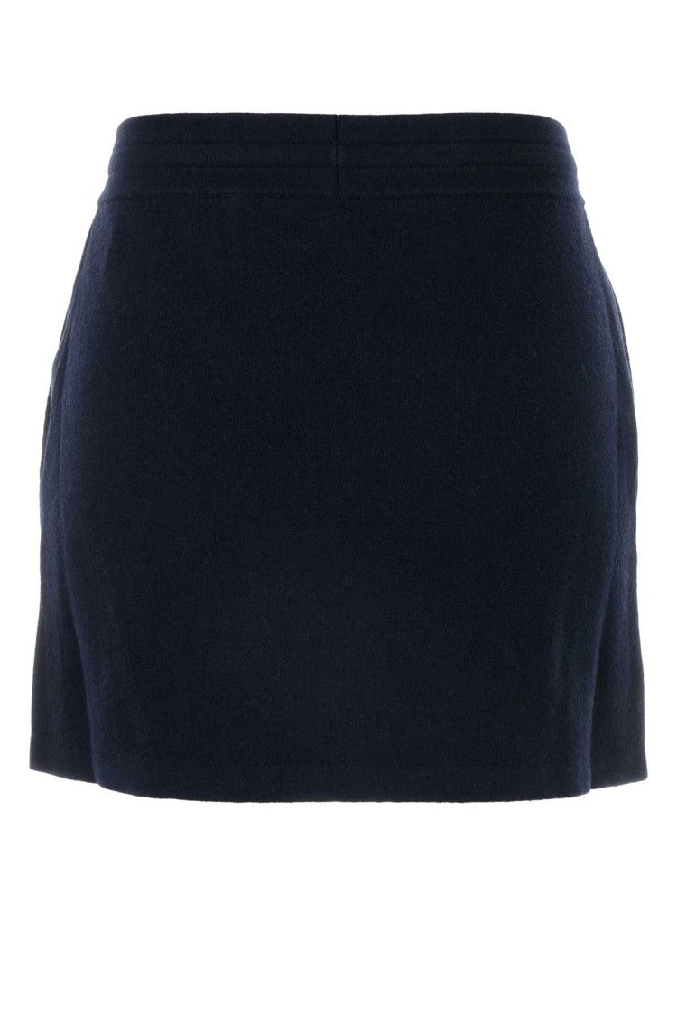 Isabel Marant Étoile Midnight Blue Stretch Cotton Blend Amaline Mini Skirt