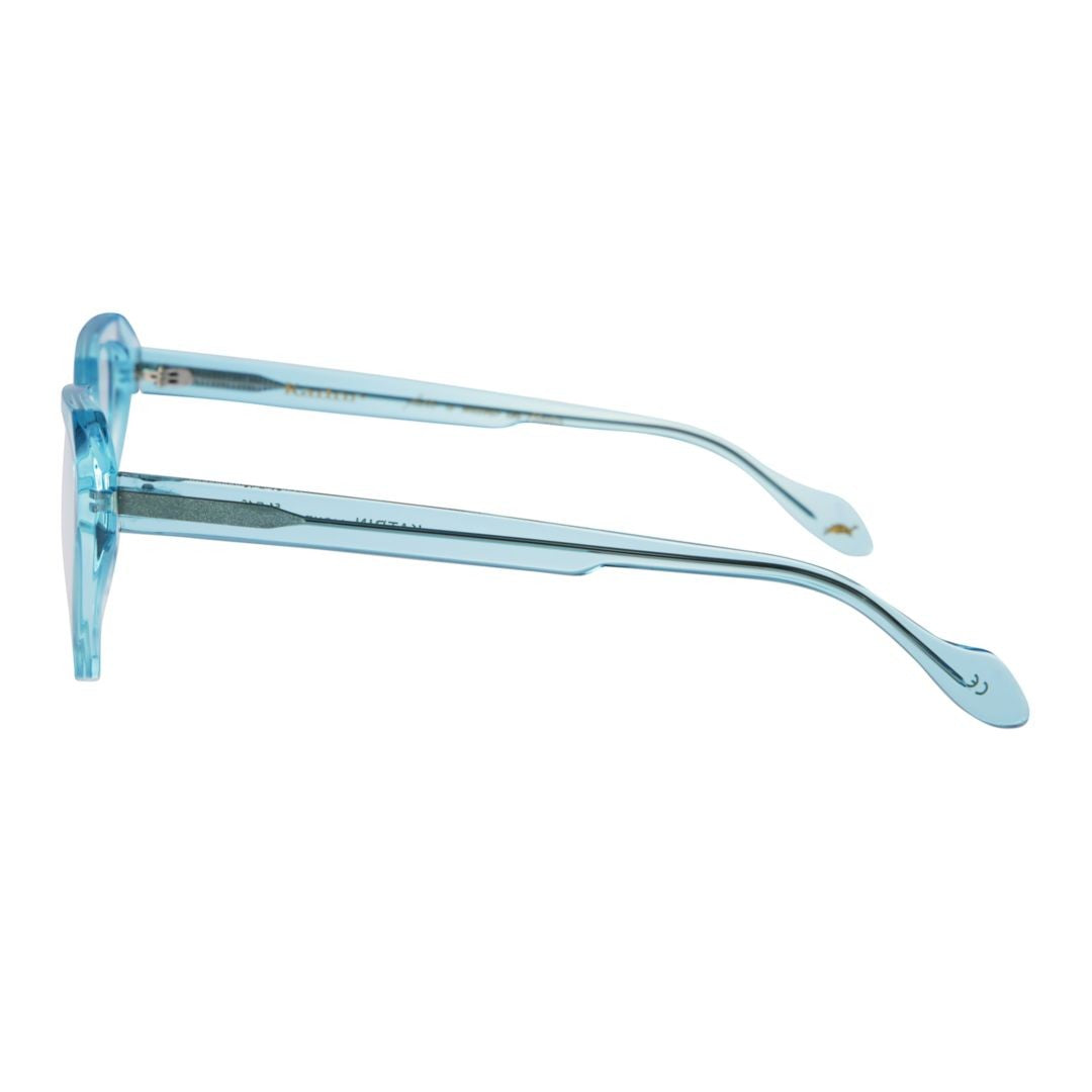 Kador Katrin Light Translucent Light Blue Geometric Eyeglasses