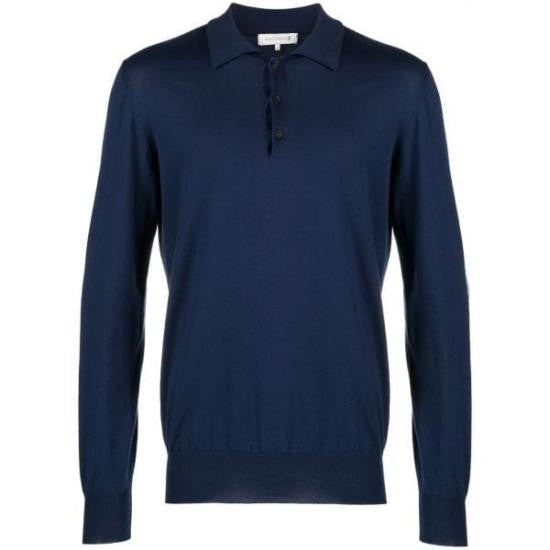 Mackintosh Long-Sleeve Polo Shirt With Classic Collar And Fitted Silhouette