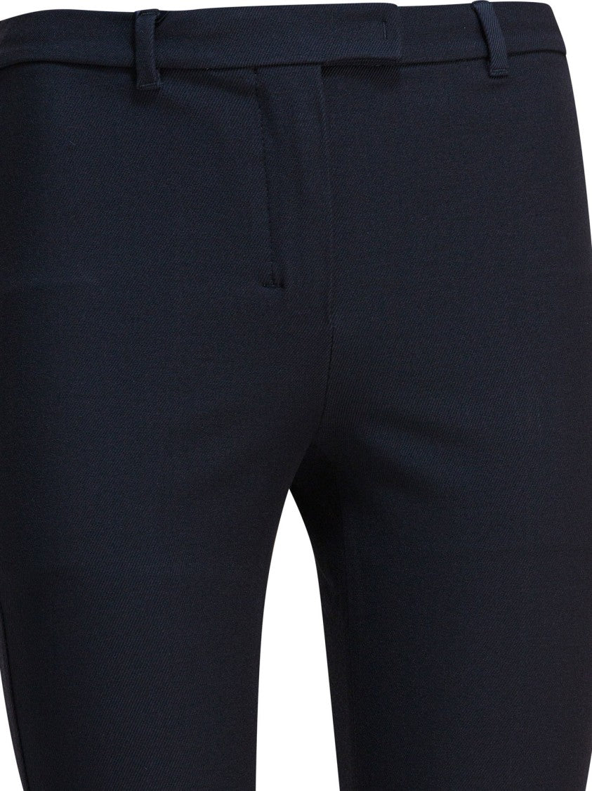 Max Mara Slim Cropped Trousers With Mid-Rise Waist