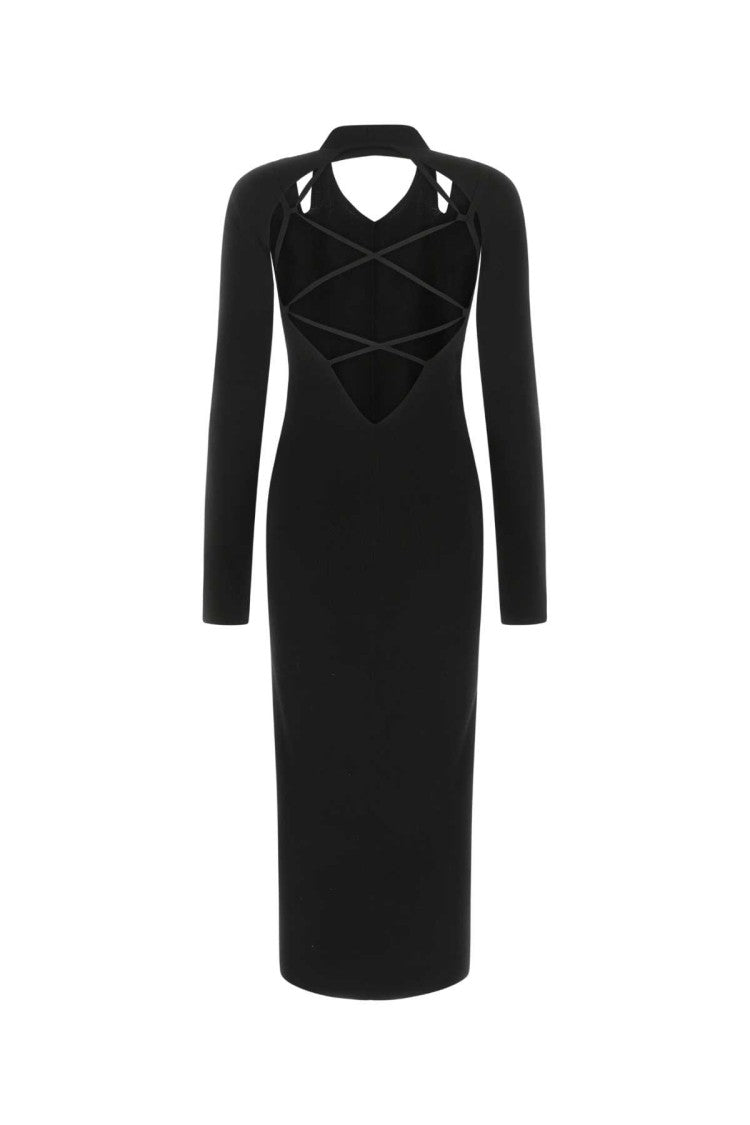 Dion Lee Black Wool Dress