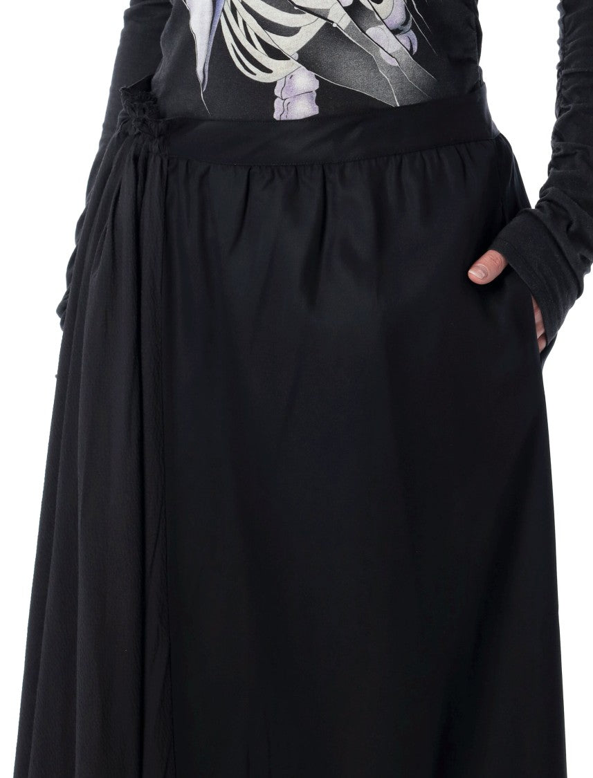 Our Legacy Beach Elongated Lyocell Front Skirt