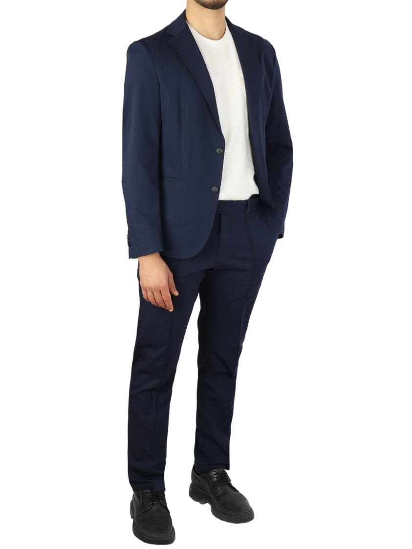 Hugo Boss Blue Tailored Slim Two-Piece Polyamide Suit