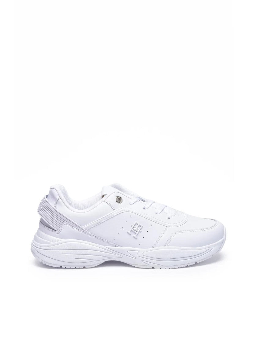 Tommy Hilfiger White Perforated Tech Runner Sneakers