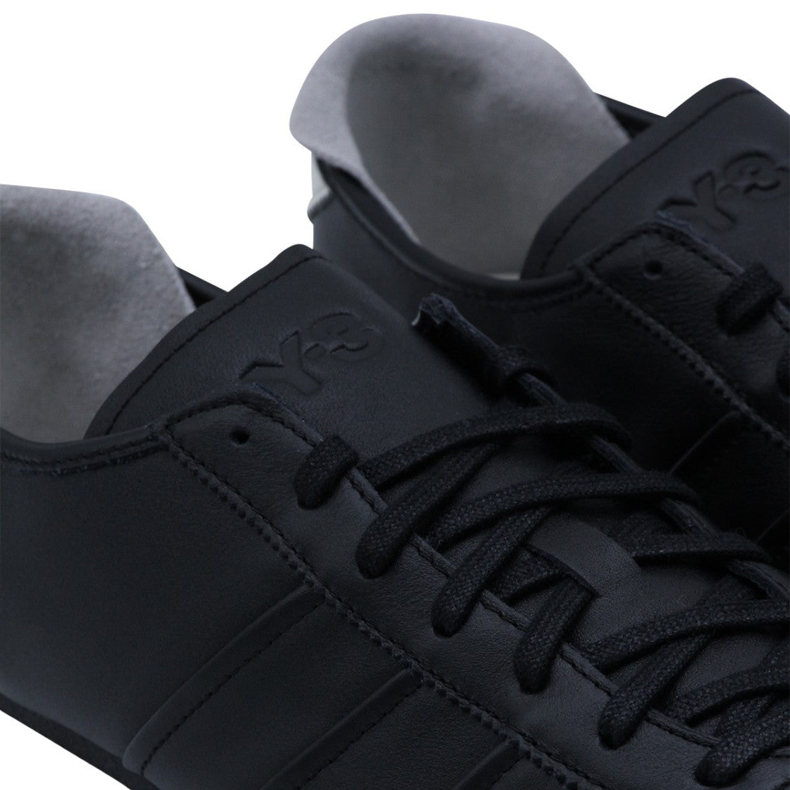 Y-3 Black Sneakers With Tonal Stitching