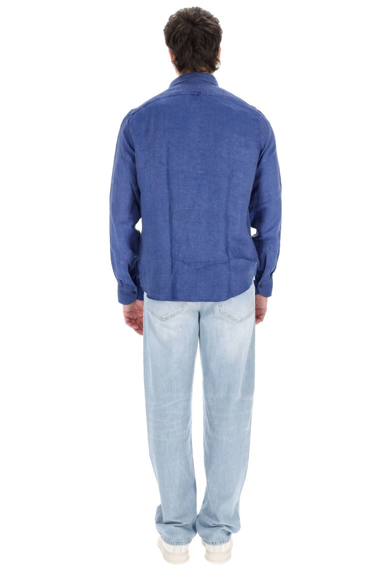 Finamore Maratea Model Tailored Pure Linen Shirt
