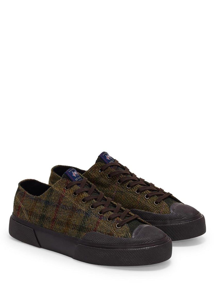 Superga Patchwork Khaki Tartan Low-Top Sneakers