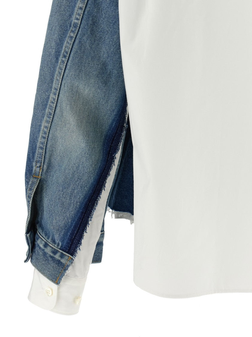 Junya Watanabe Double-Layer Denim Front Shirt Jacket