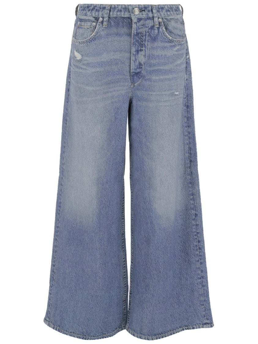 Rag & Bone Wide-Leg Cotton Jeans