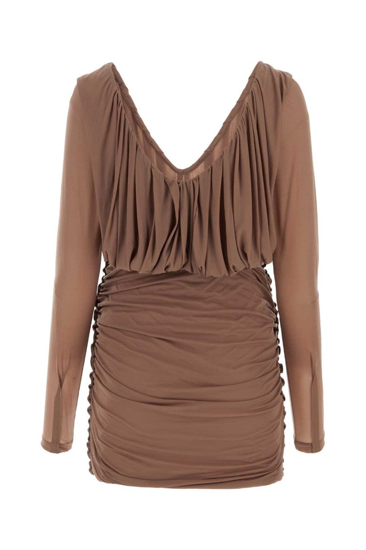 Saint Laurent Biscuit Jersey Mini Dress