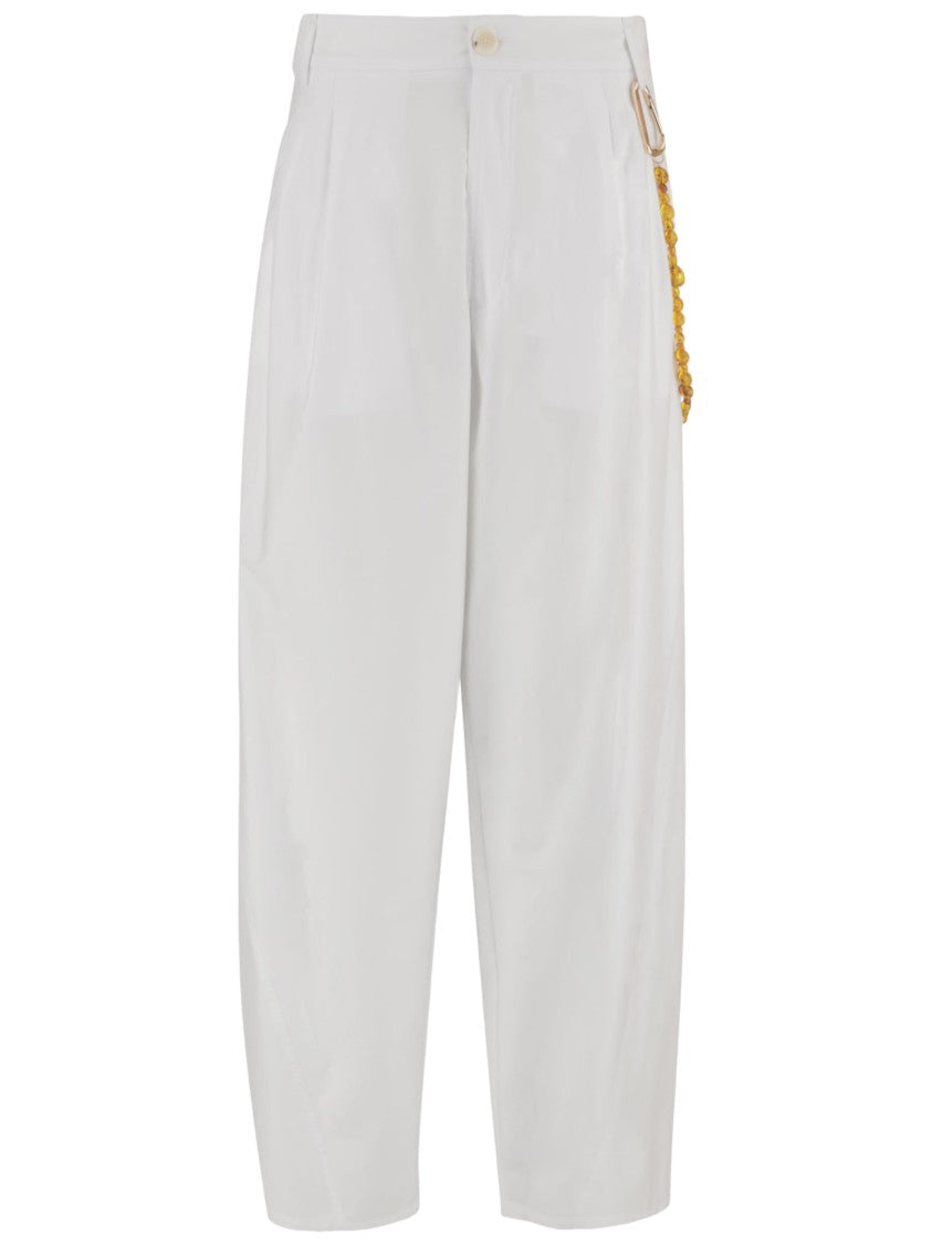 Darkpark Phebe Cotton Trousers With Decorative Detail