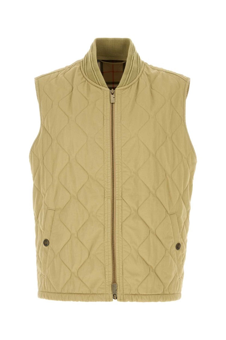 Burberry Beige Cotton Sleeveless Jacket