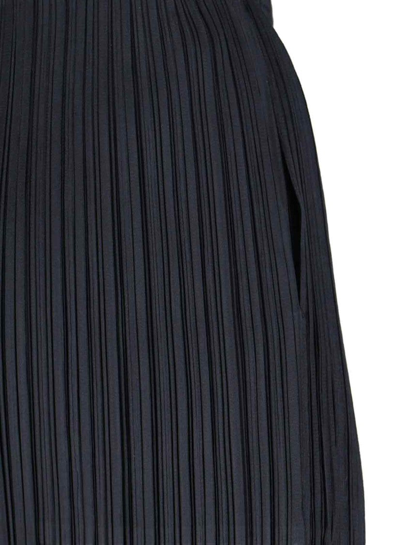 Pleats Please Pleated Black Skirt With Clean Waistband And Flowing Silhouette