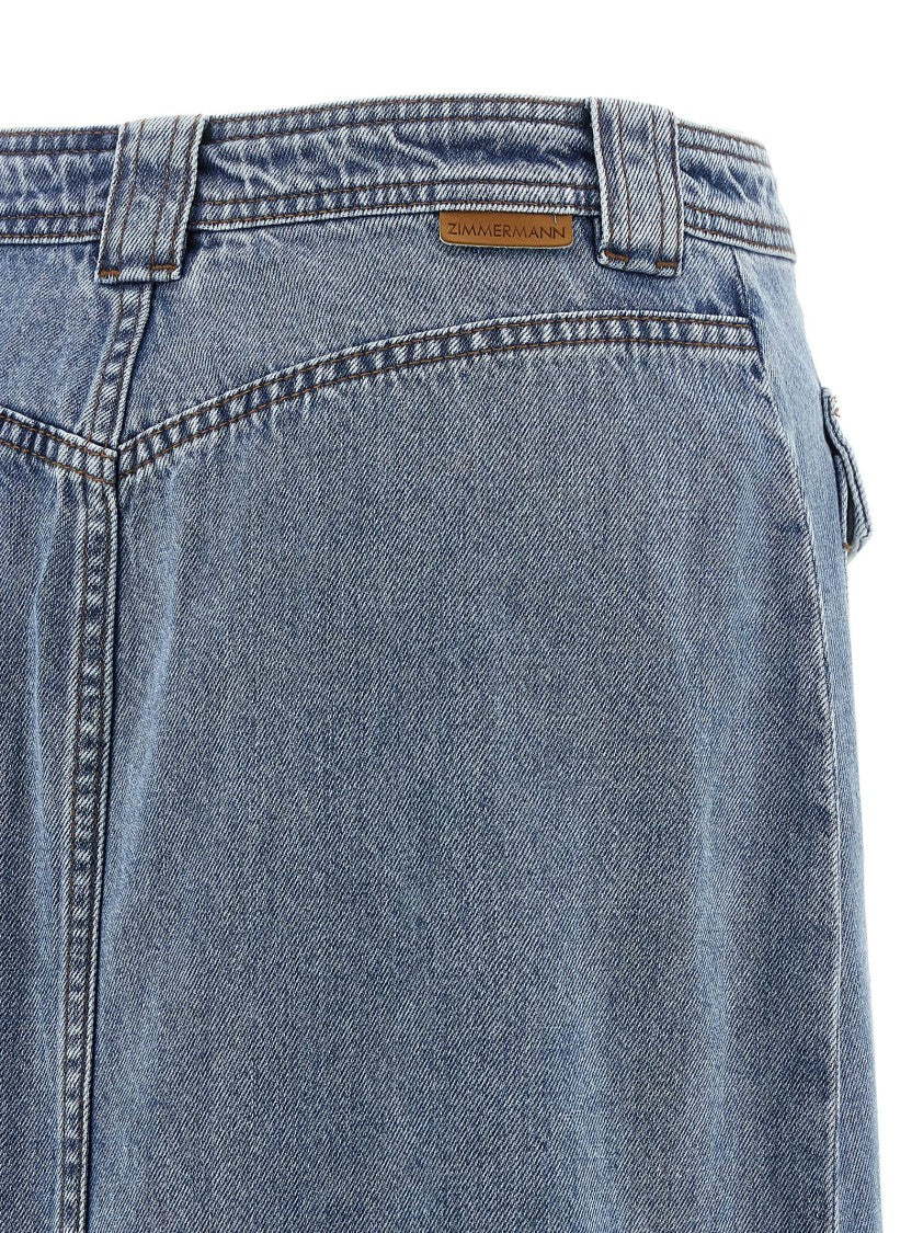 Zimmermann 'Denim Pencil' Skirt