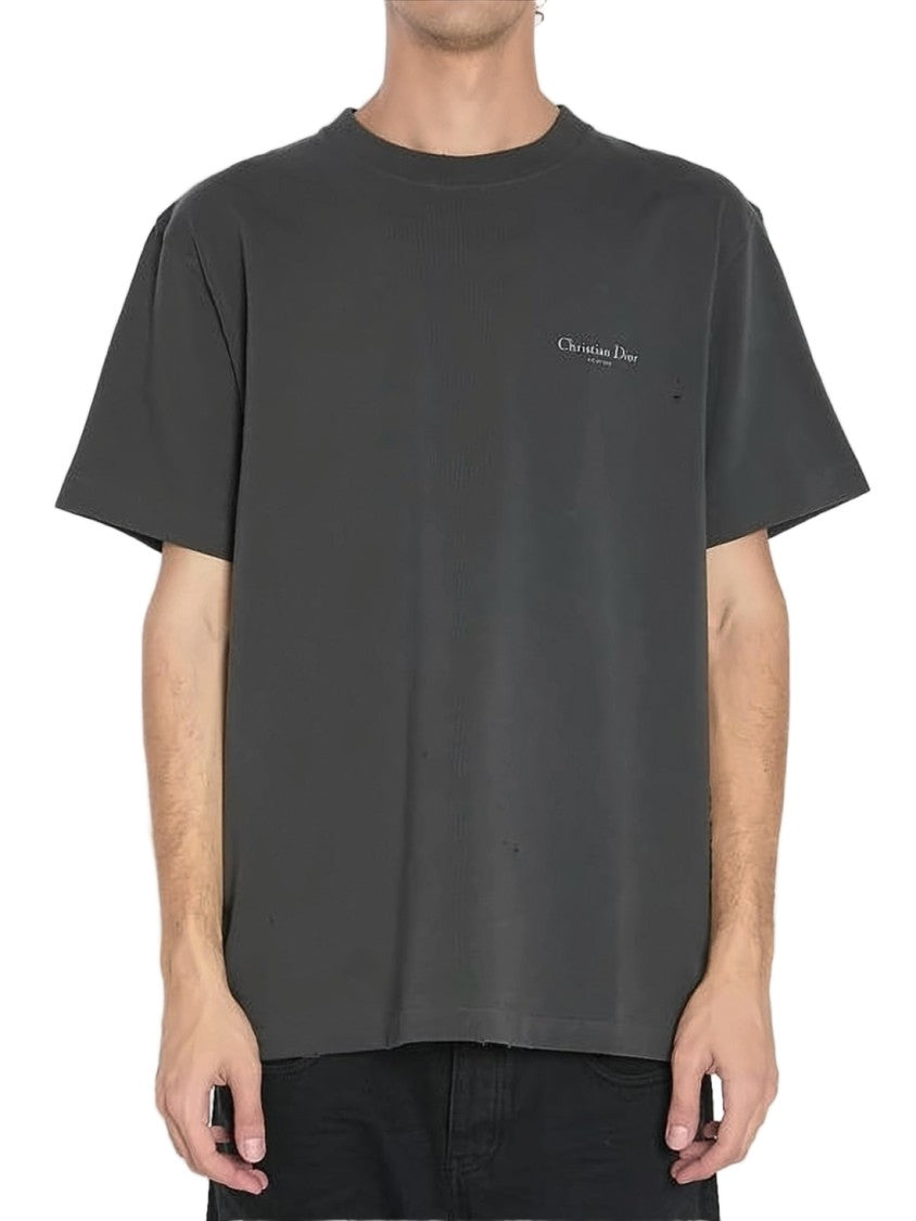 Dior Relaxed Fit Grey Crew Neck T-Shirt