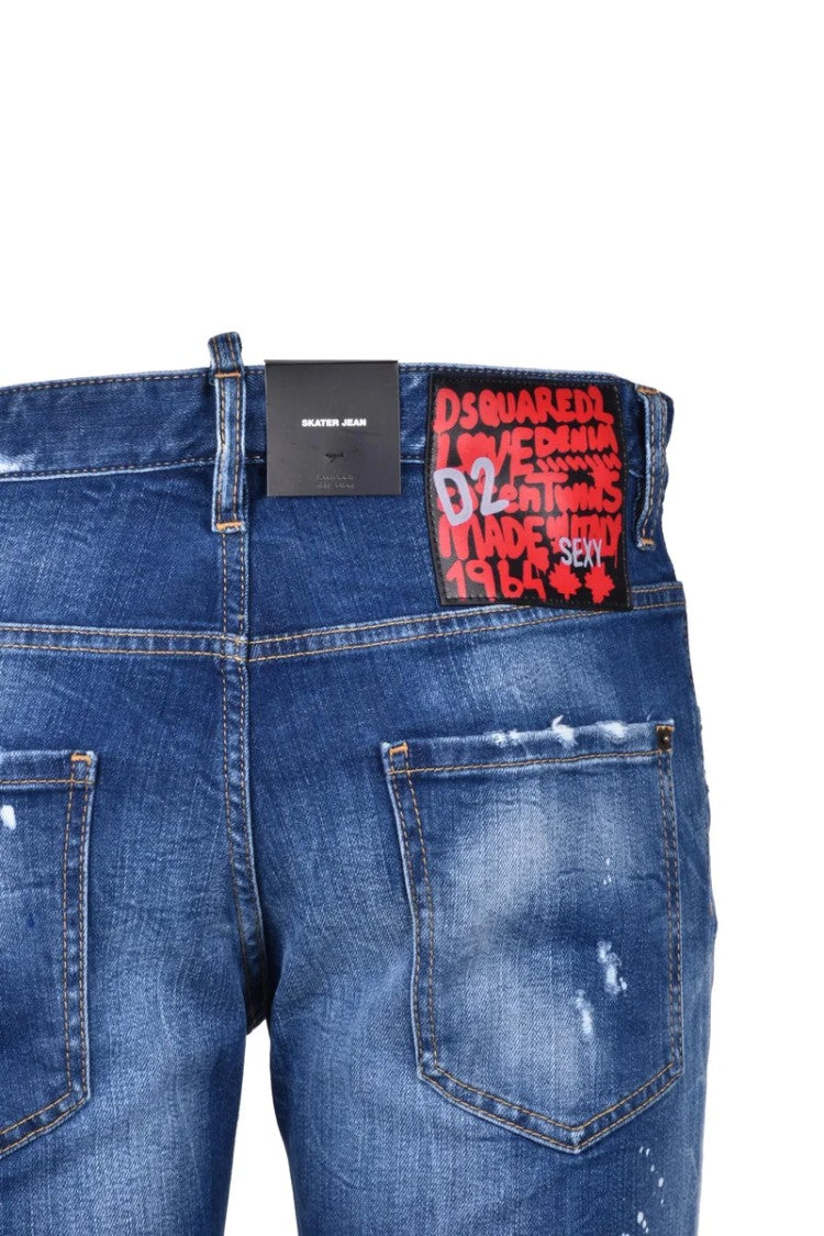 Dsquared2 Blue Denim Skater Jeans