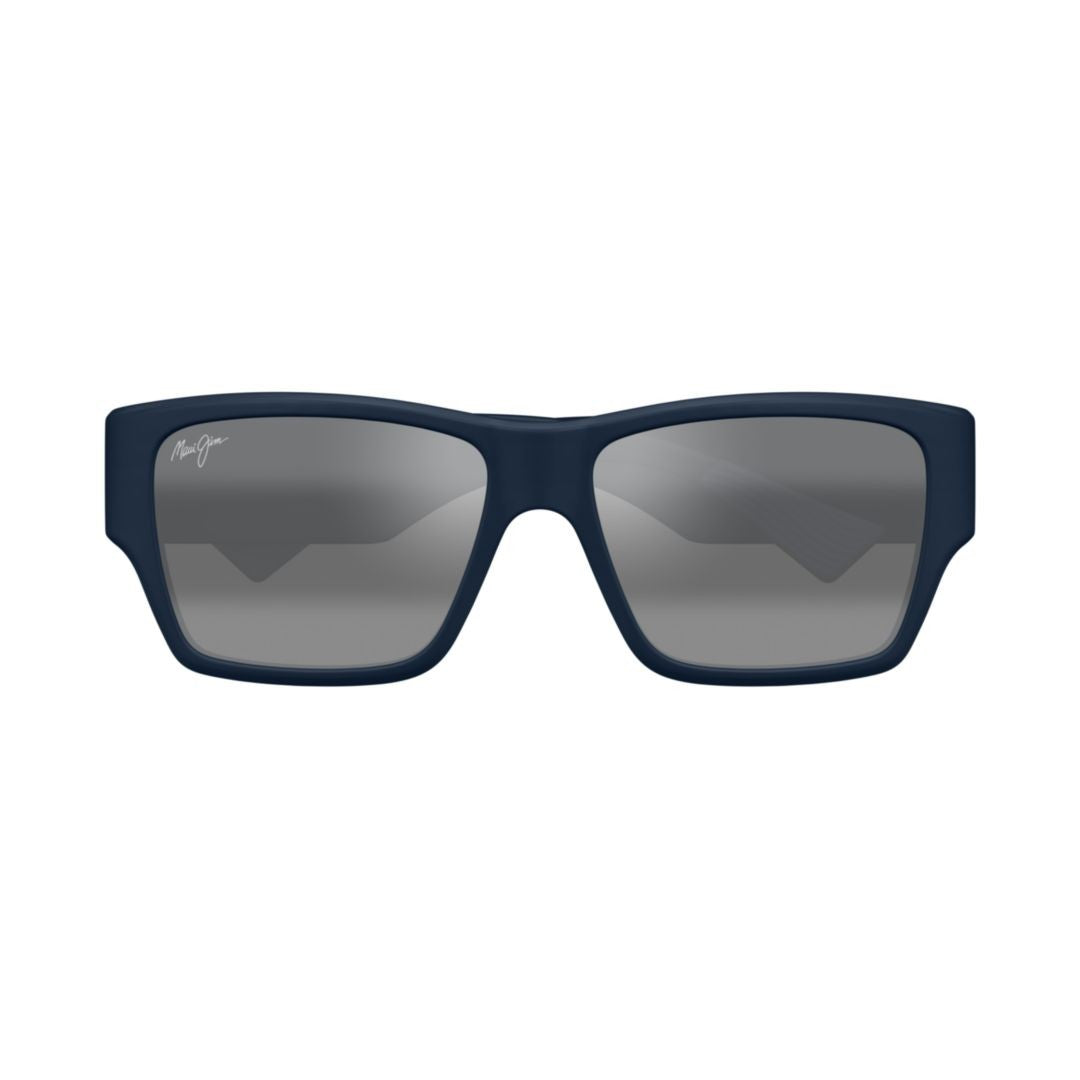 Maui Jim Matte Black Mj0614s Rectangular Sunglasses