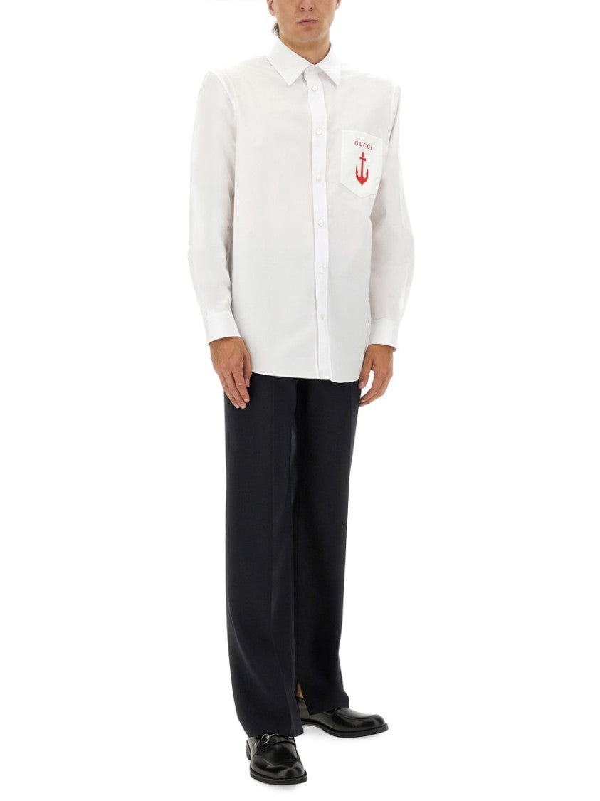 Gucci Tailored Black Wool Pants With Subtle Pockets