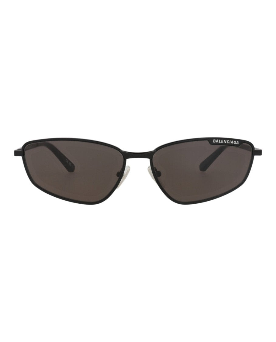 Balenciaga Square-Frame Metal Sunglasses
