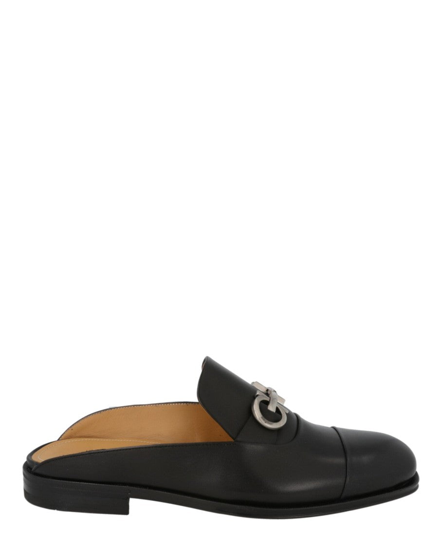 Ferragamo Gab Gancini Loafer Mules