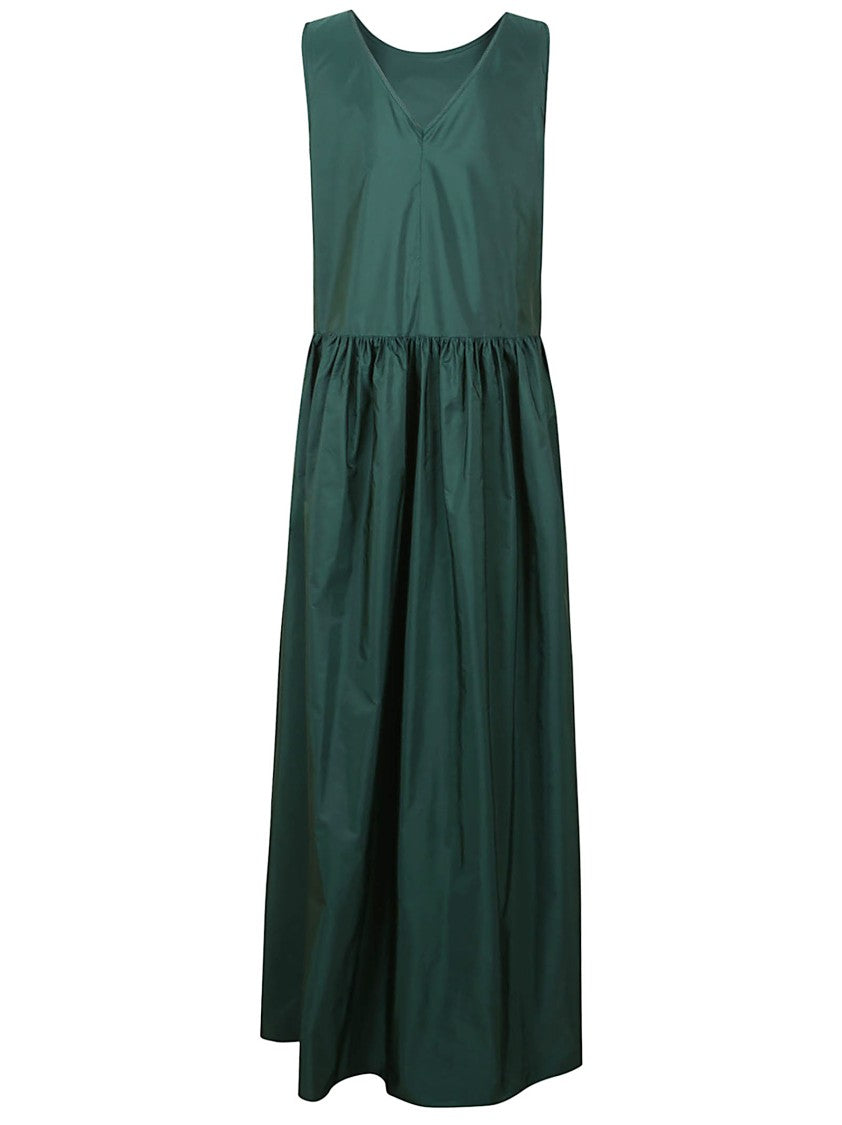 Max Mara Flowing Maxi Dress With Gathered Waist