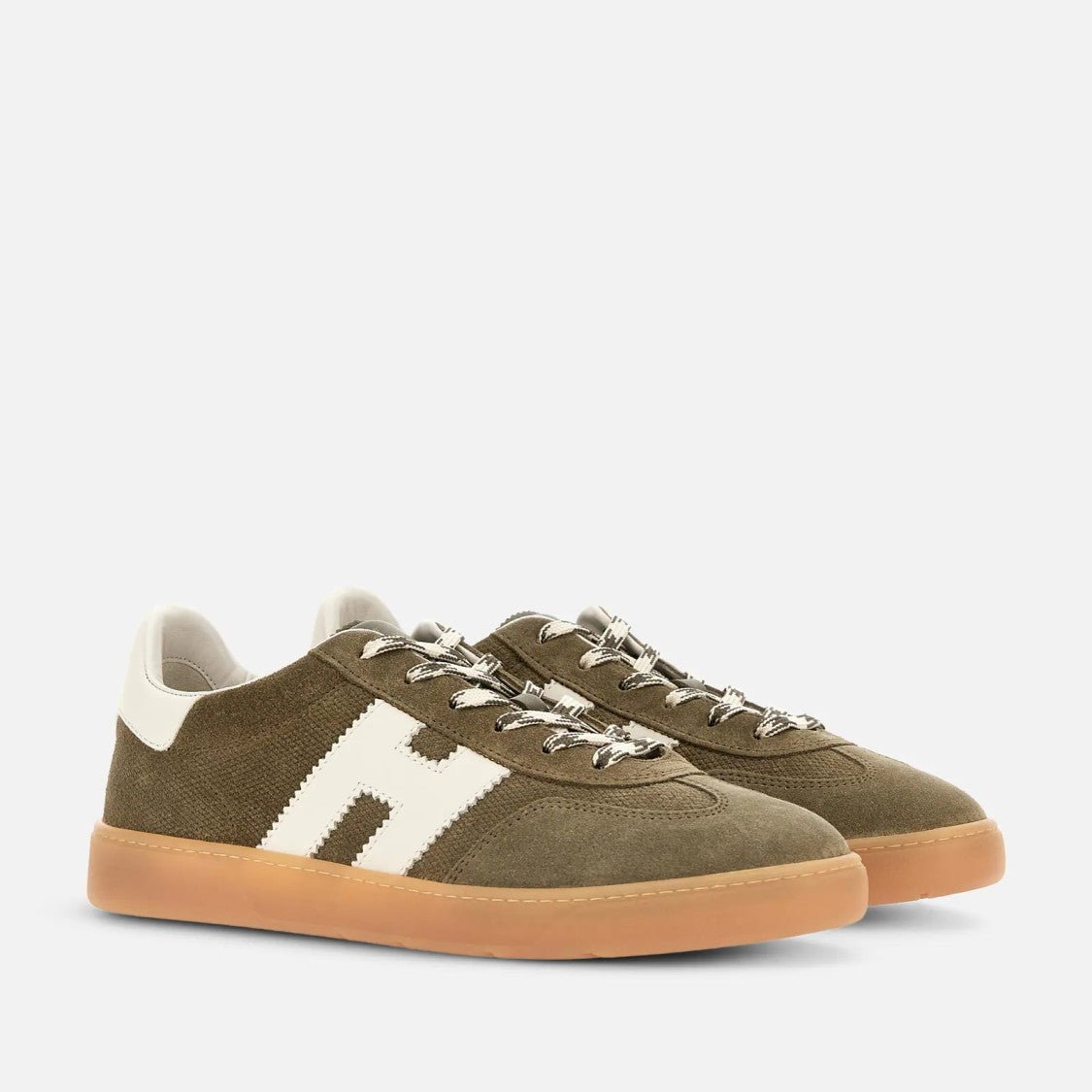 Hogan Cool Lace-Up Sneakers In Calfskin